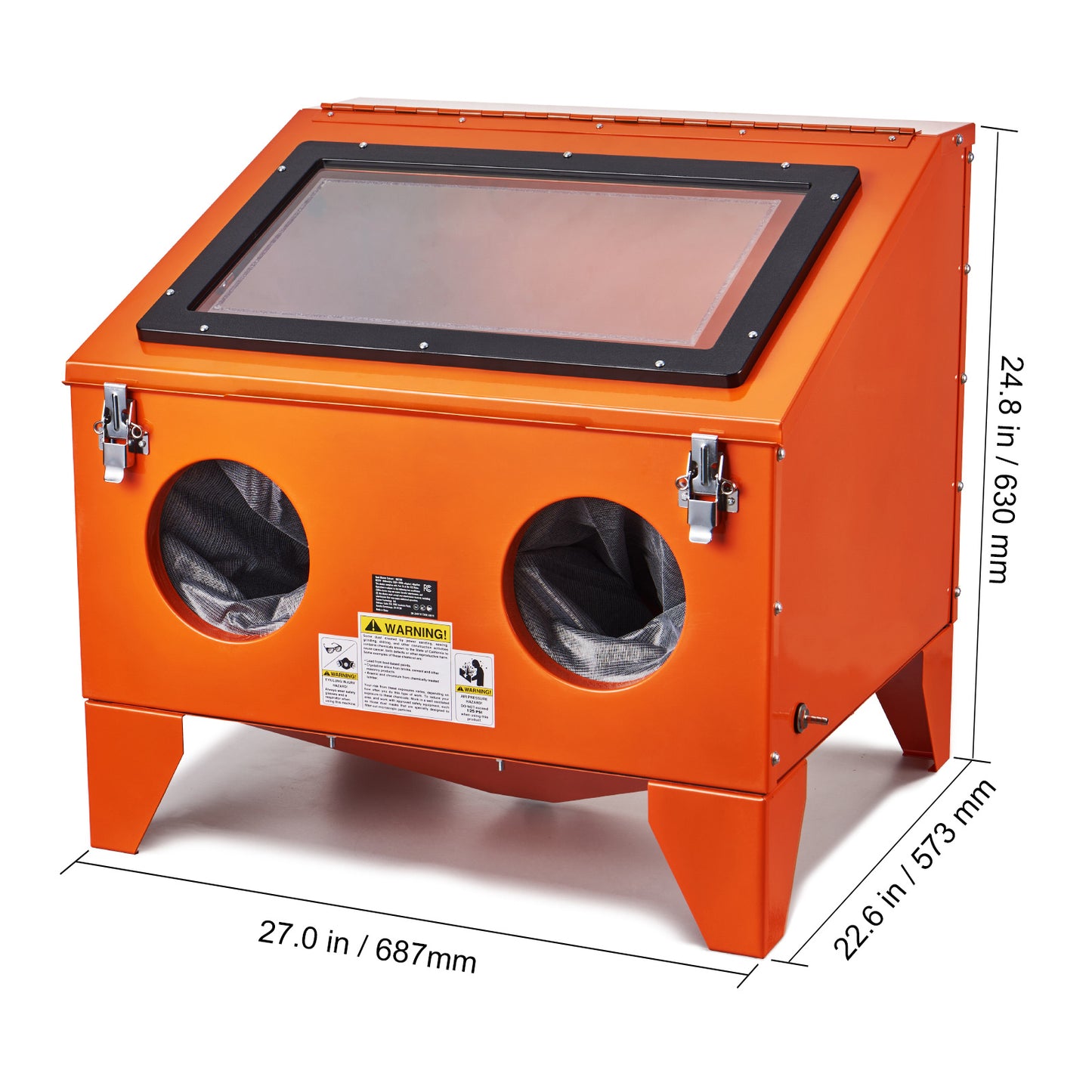 Portable Benchtop Sand Blasting Cabinet With Nozzles