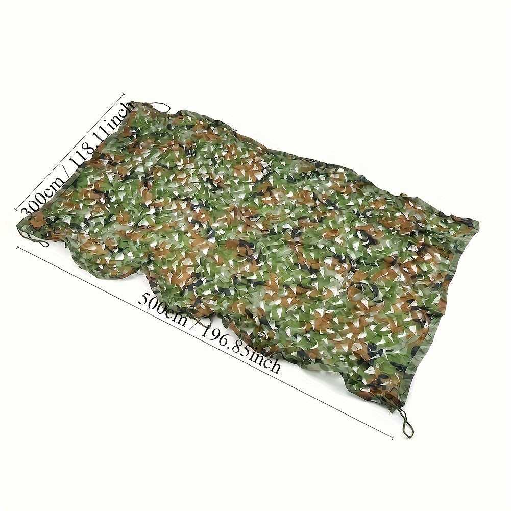 Camouflage Mesh Portable Camping Sunscreen Awning for Outdoor Activities