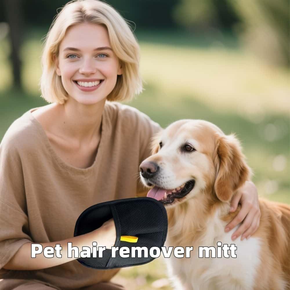 Upgraded Reusable Pet Hair Removal Gloves for All Breeds