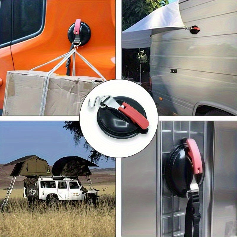 Heavy Duty Suction Cups With Secure Hook For Camping Tents