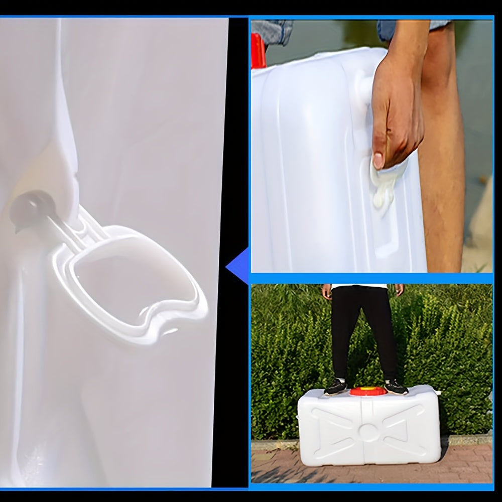 Portable Water Storage Tank With Faucet And Hose Camping
