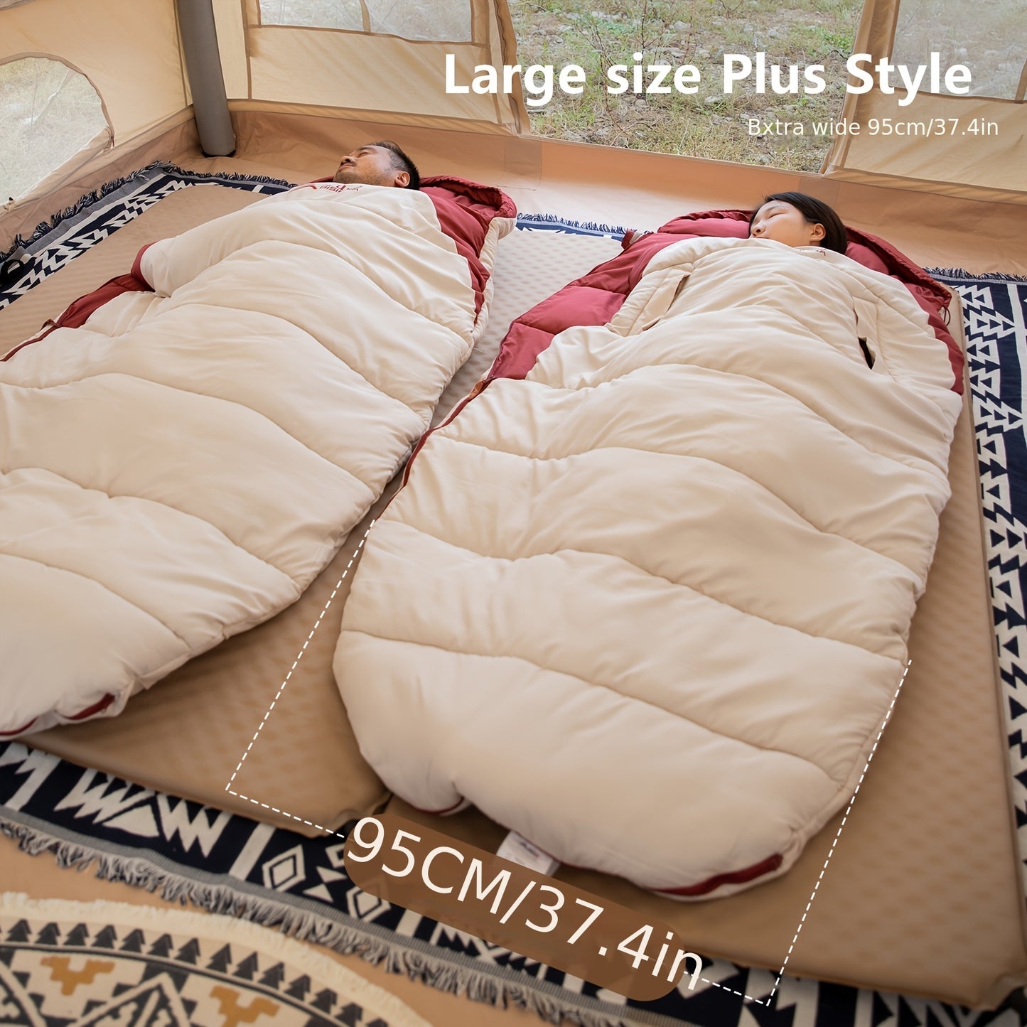 BISINNA All-Season Portable Camping Sleeping Bag for Outdoor Adventures