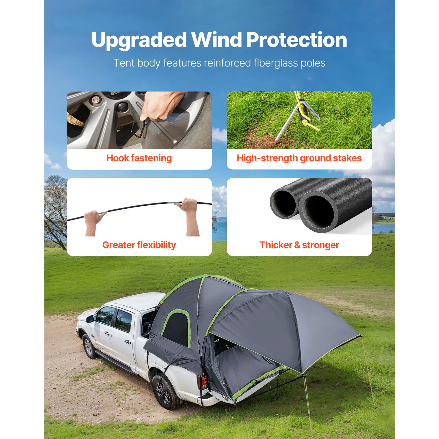 Waterproof Truck Camping Tent for 2-3 People Adventure