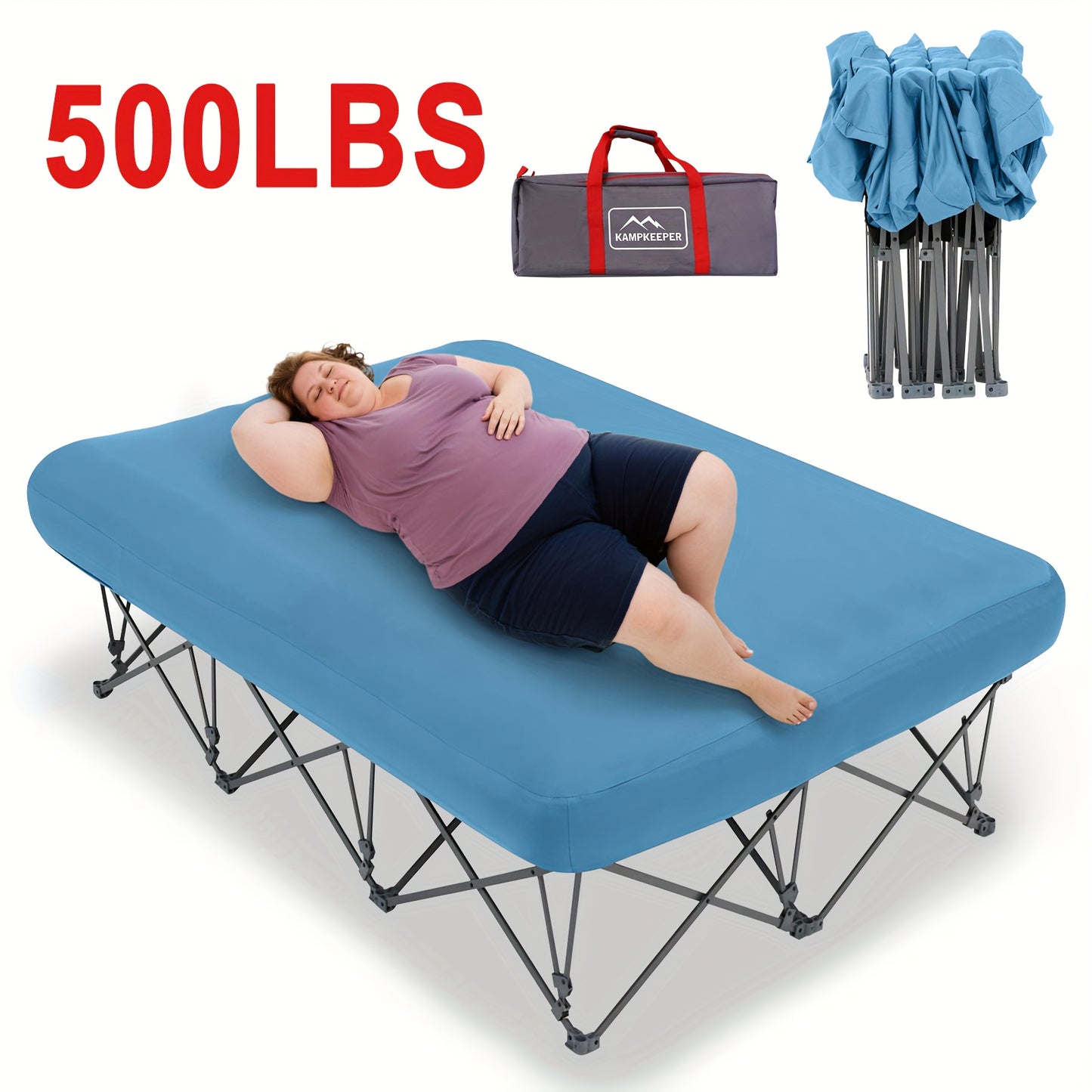 Heavy Duty Inflatable Bed With Carry Bag For Indoor Use