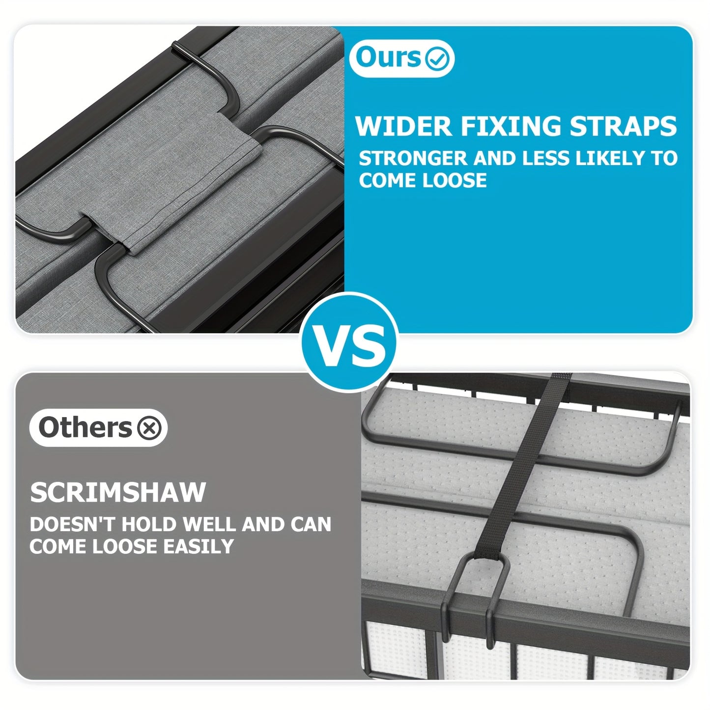 Portable Folding Bed With Memory Foam Mattress For Guests