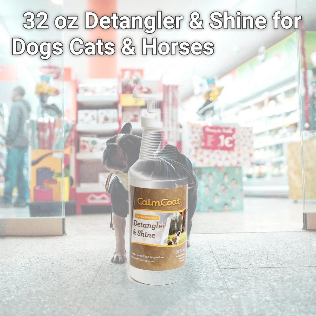 Detangler And Shine For Dogs Cats And Horses Grooming