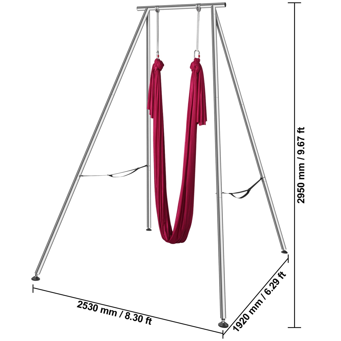 VEVOR Aerial Yoga Frame with Professional Yoga Hammock