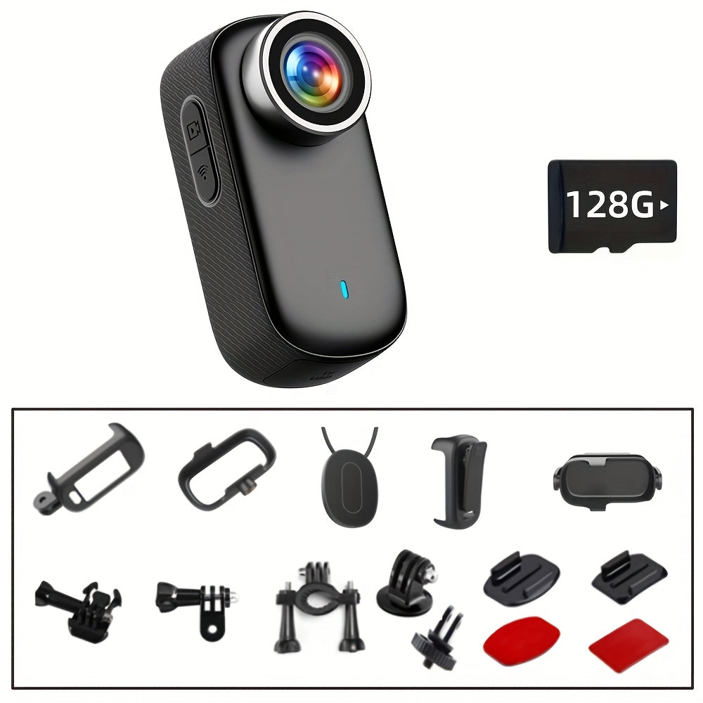 4K Ultra HD Action Camera Wide Angle Lens With Mounts