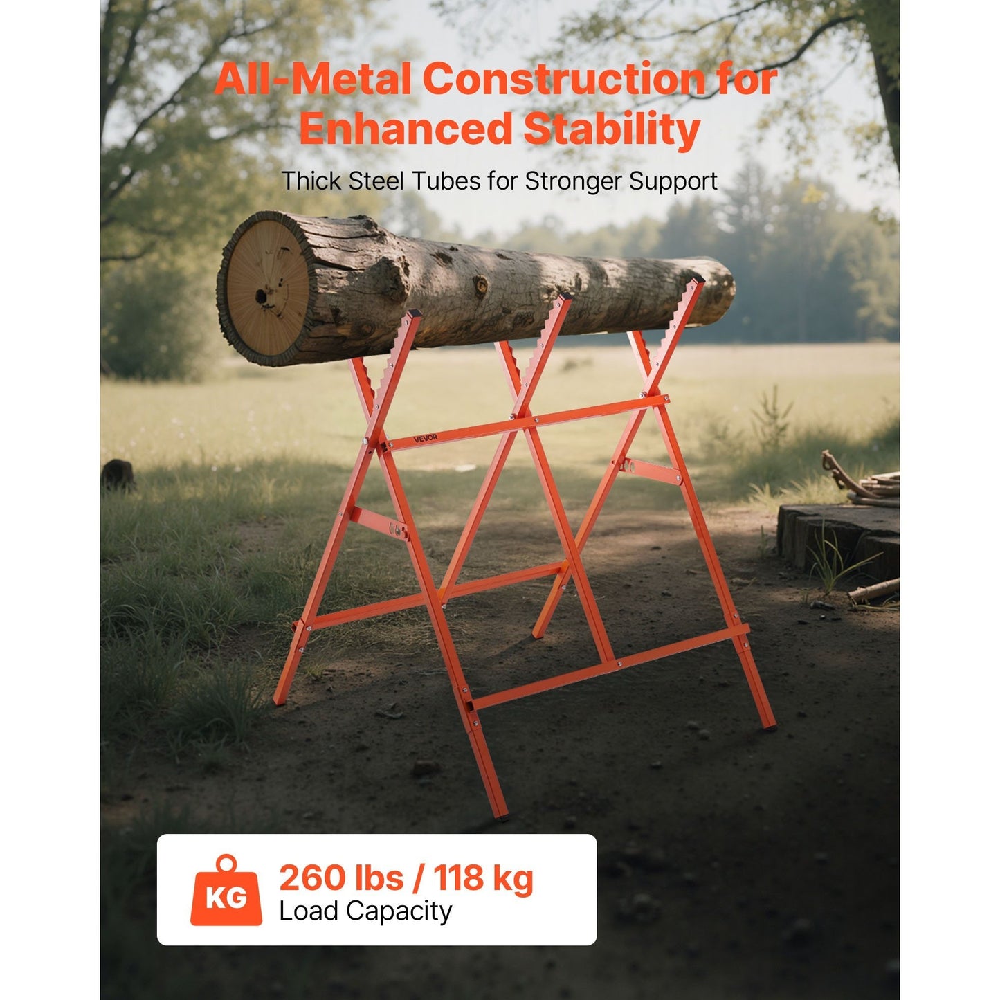 Heavy Duty Saw Horses Two Pack With 260 Lb Capacity