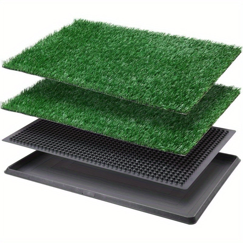 Dog Grass Mat With Tray Indoor Litter Box For Apartment