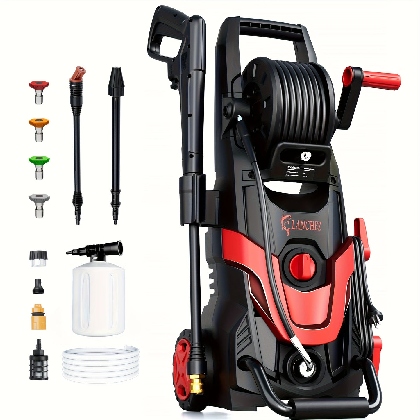 Electric High Pressure Washer 4800 PSI 3.2 GPM With Nozzles