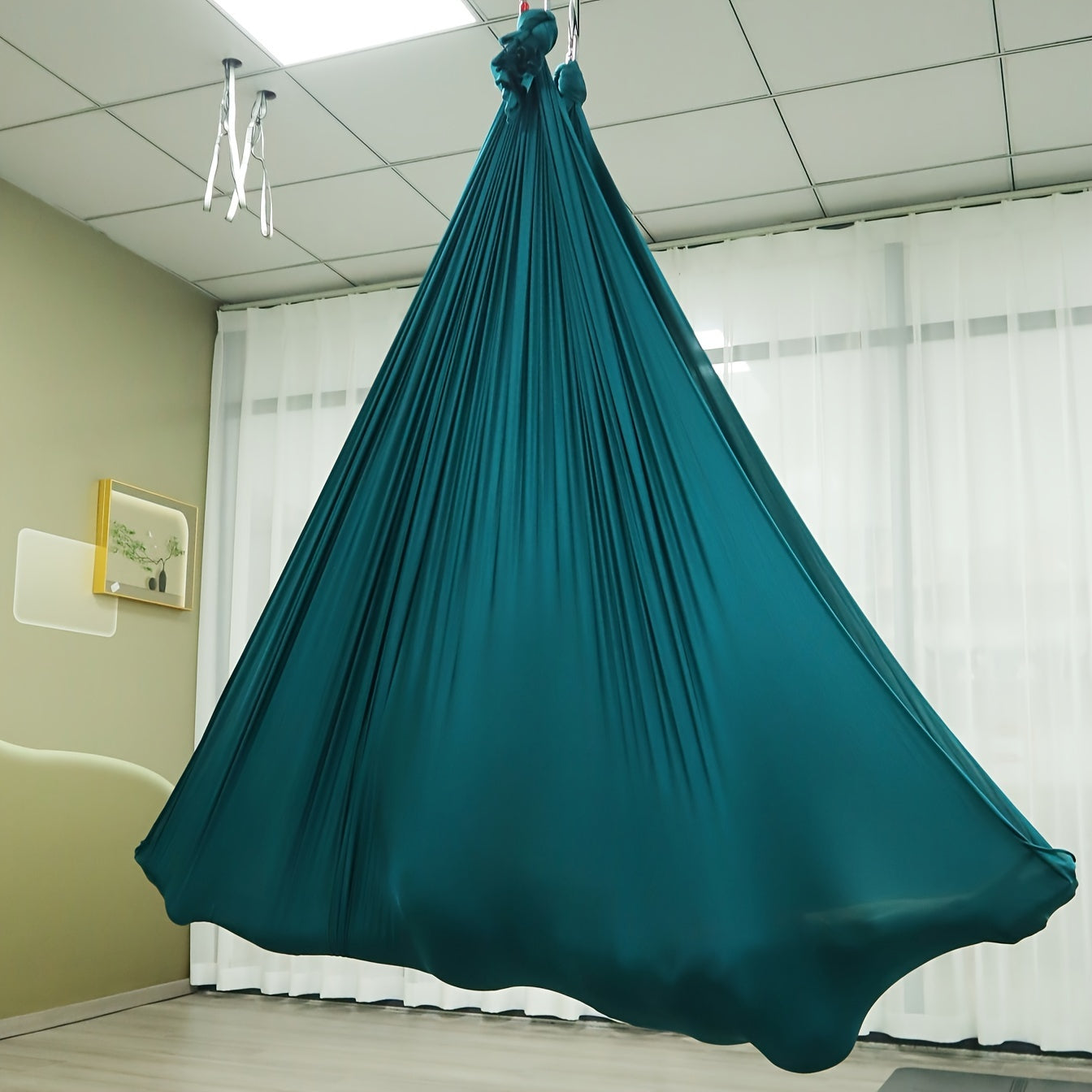 Yoga Hammock Swing Set with All Hardware for Indoor Outdoor Use