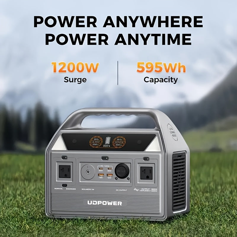 Portable Power Station for Camping Travel and Emergency Backup