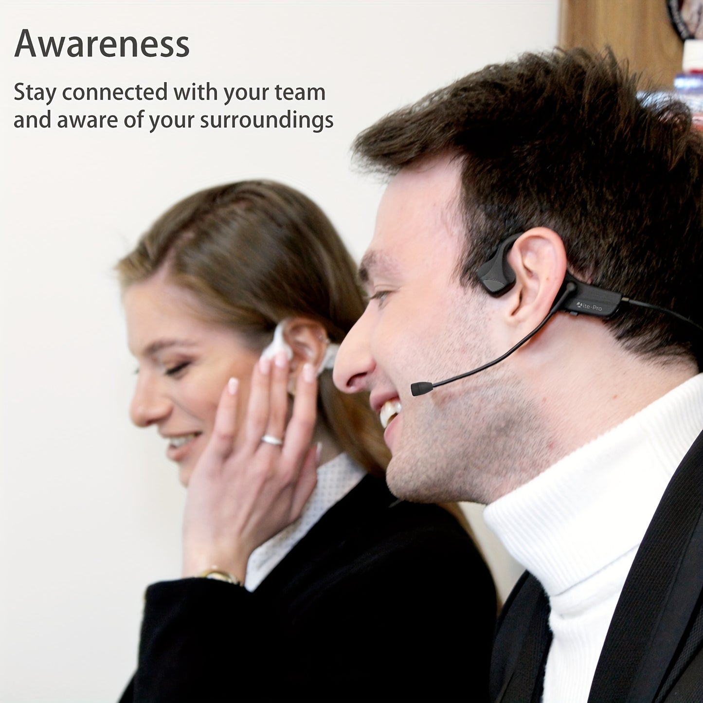 Wireless Bone Conduction Headphones With Microphone