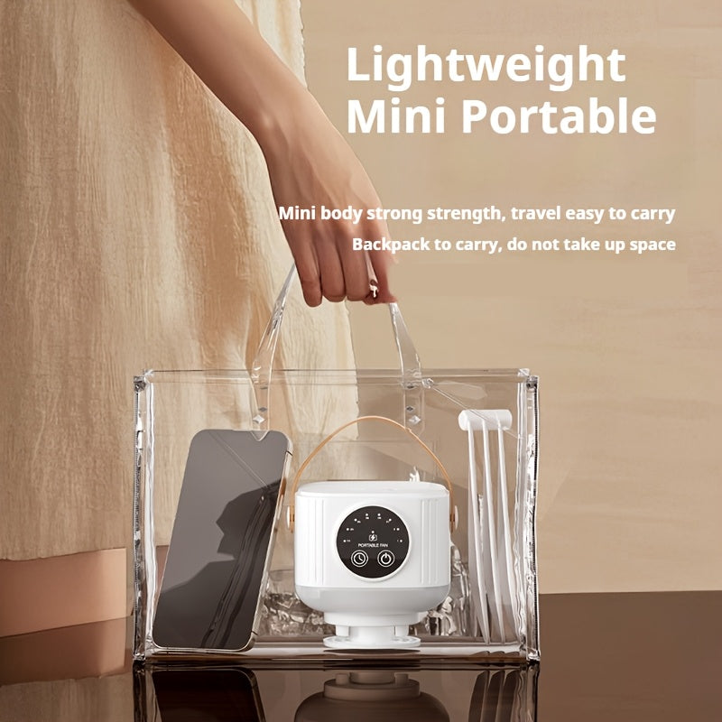 Portable USB Rechargeable Ceiling Fan With Night Light