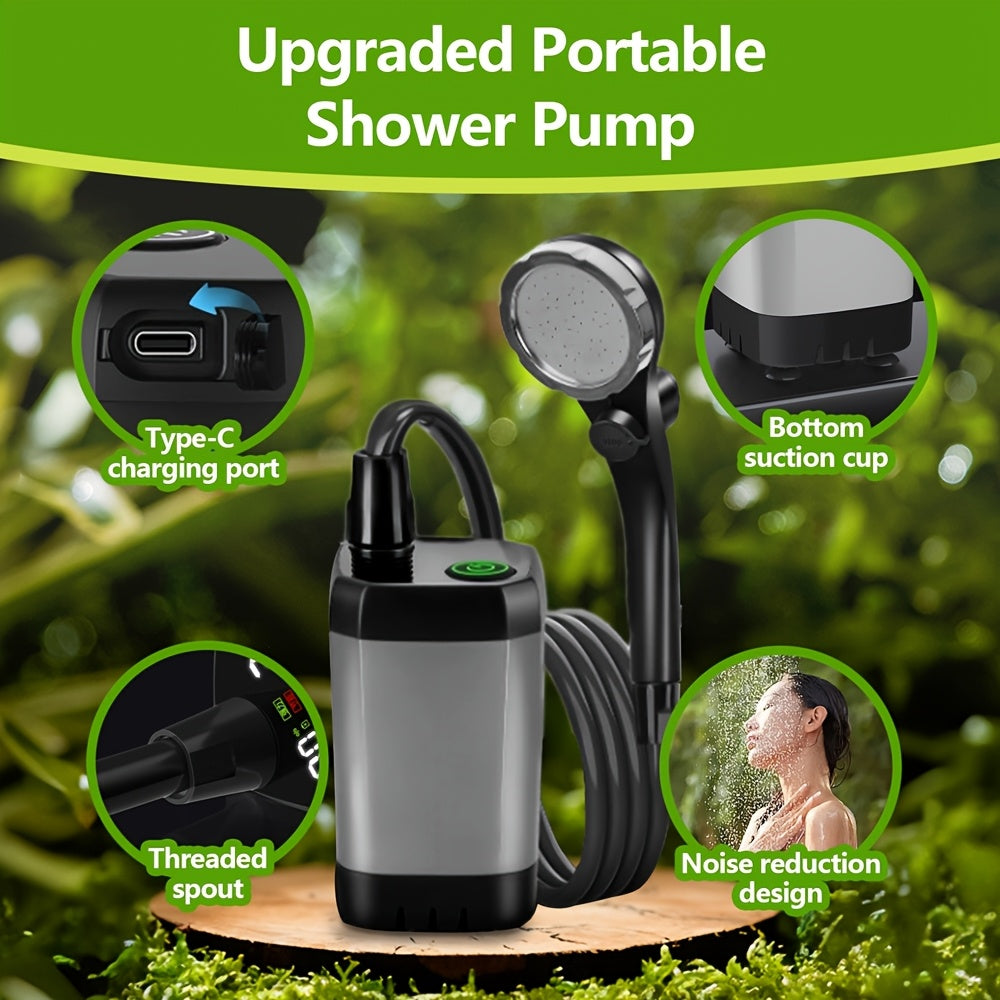 Portable Camping Shower Pump With Intelligent Display