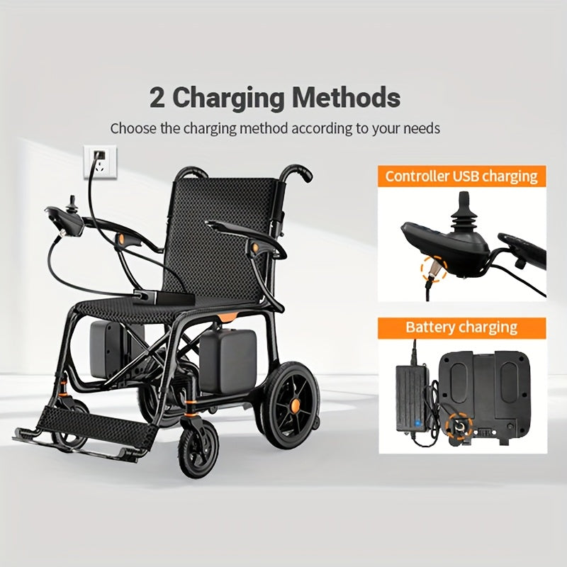 PerfCare Carbon Fiber Wheelchair Foldable Dual Battery