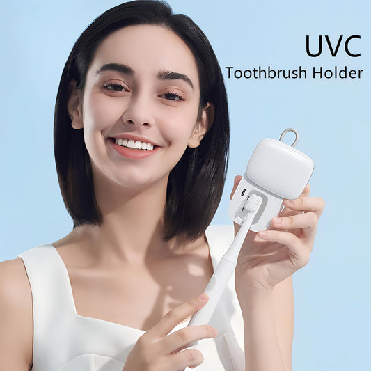 UVC Toothbrush Holder Wall Mount USB Rechargeable Travel