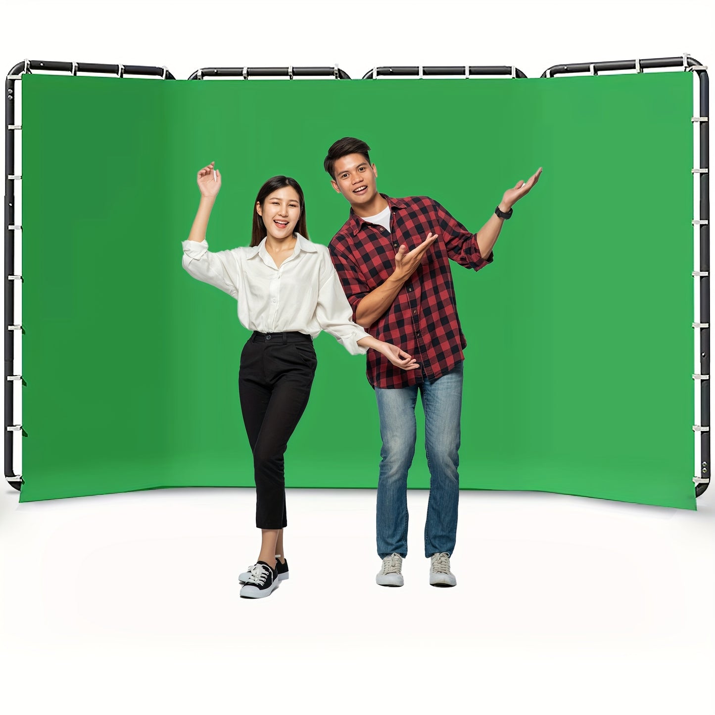 Collapsible Green Screen Backdrop Kit For Photography And Video