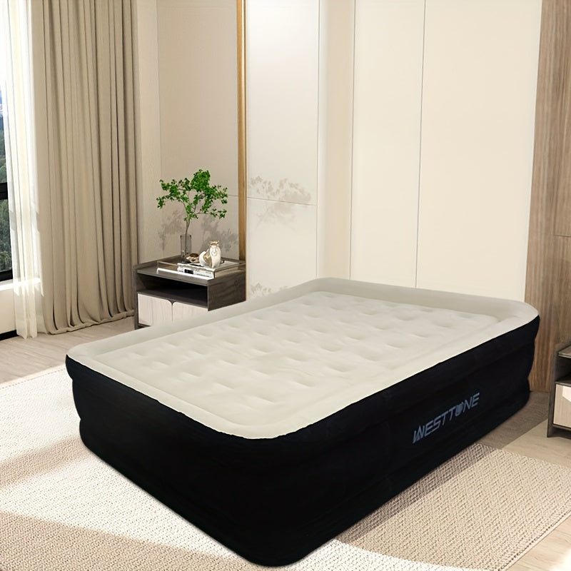 Deluxe Double Inflatable Mattress With Built In Pump Camping