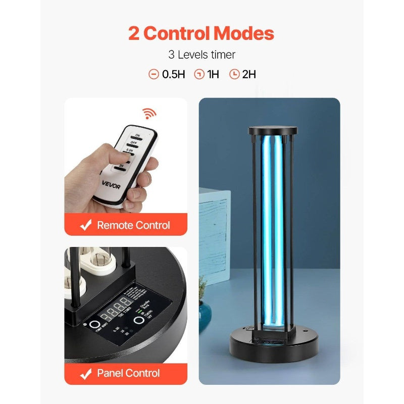 Portable UV C Disinfection Lamp Ozone Generator Timer