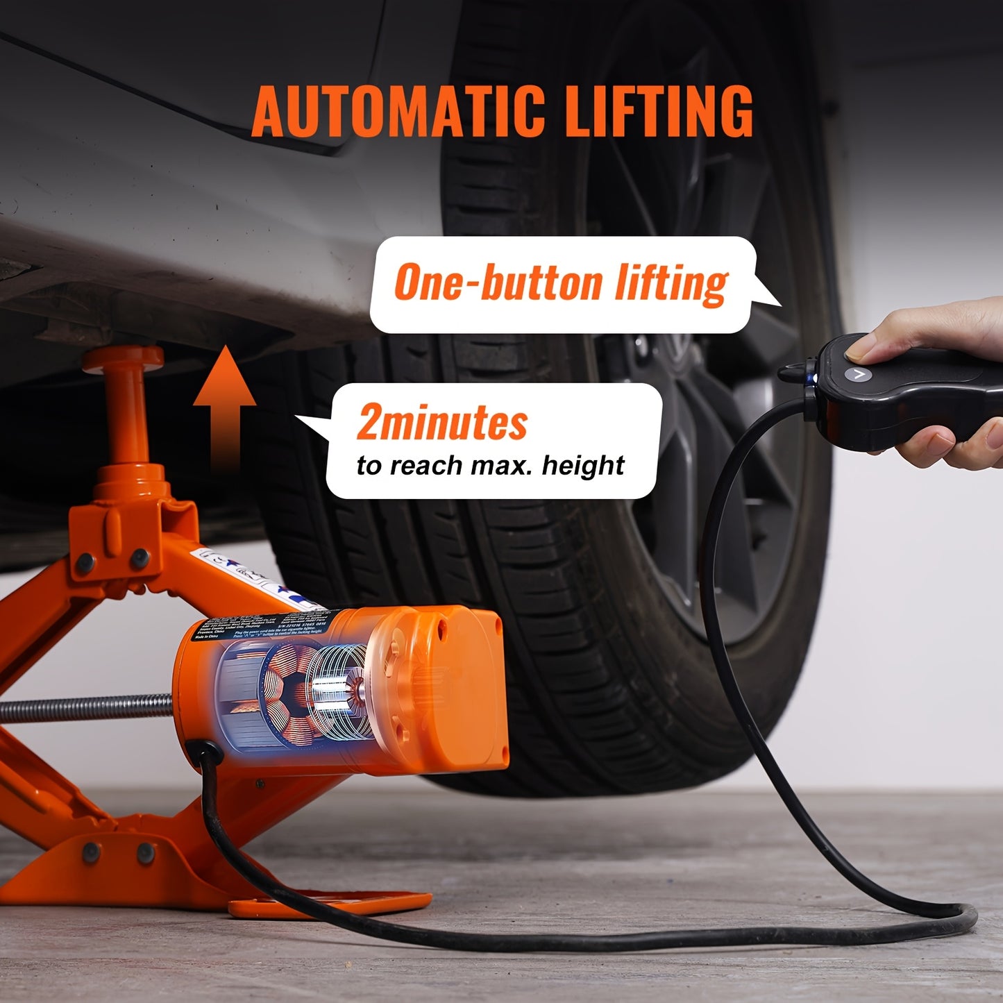 Happybuy Electric Scissor Lift for Easy Vehicle Maintenance