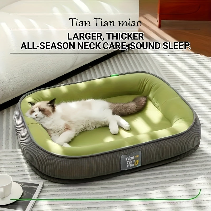 Orthopedic Pet Bed With High Edge Support And Comfort