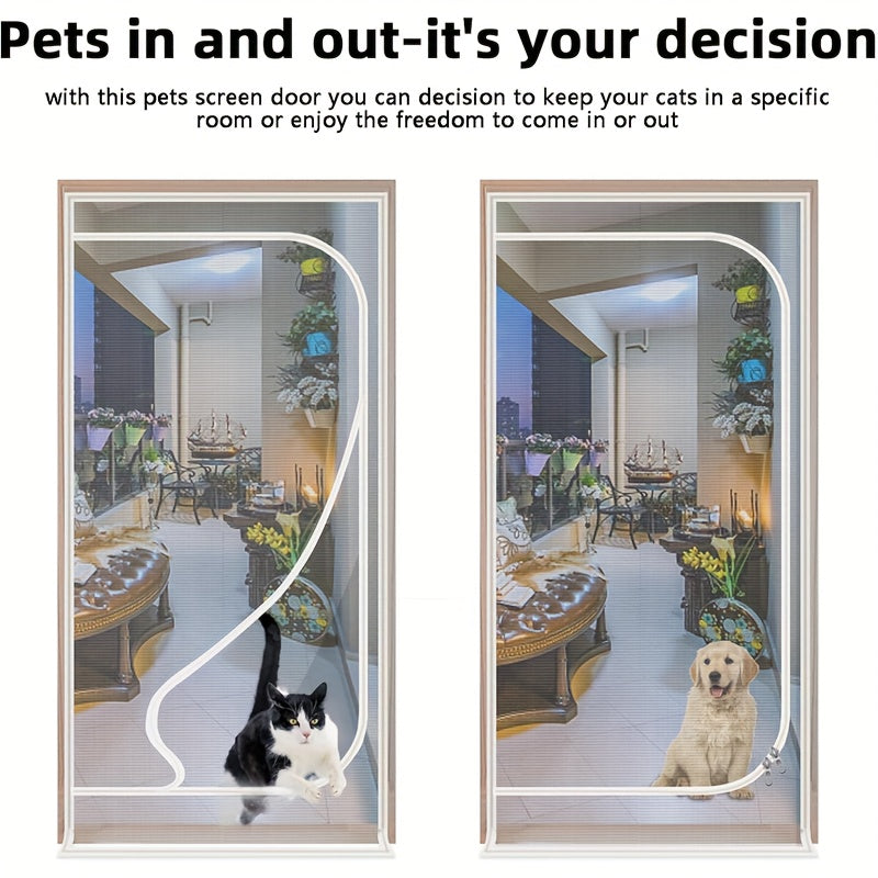 Cat Proof Door Curtain for Easy Pet Access and Safety