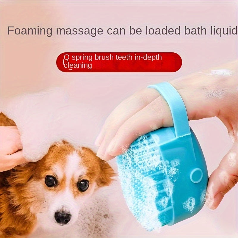 Silicone Pet Bath Brush Kit For Cat And Dog Grooming