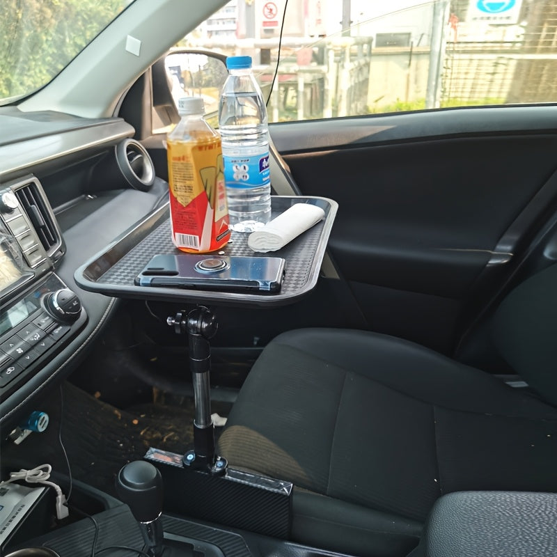 Car Cup Holder Tray Organizer with Phone Holder and Storage