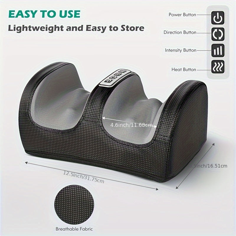 Shiatsu Foot Massager With Heat And Calf Massage Roller
