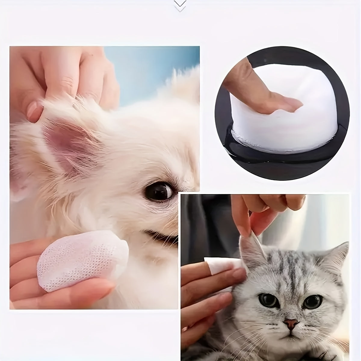 Pet Eye And Ear Cleaning Wipes Hypoallergenic Fragrance Free
