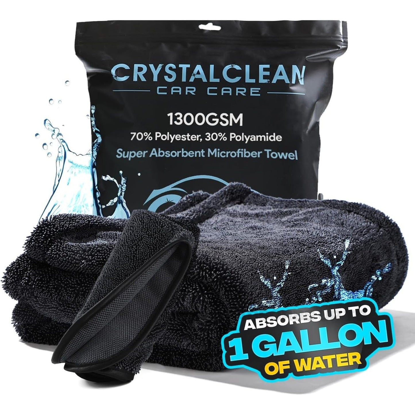 Double Twisted Loop Quick Drying Car Towel For Detailing