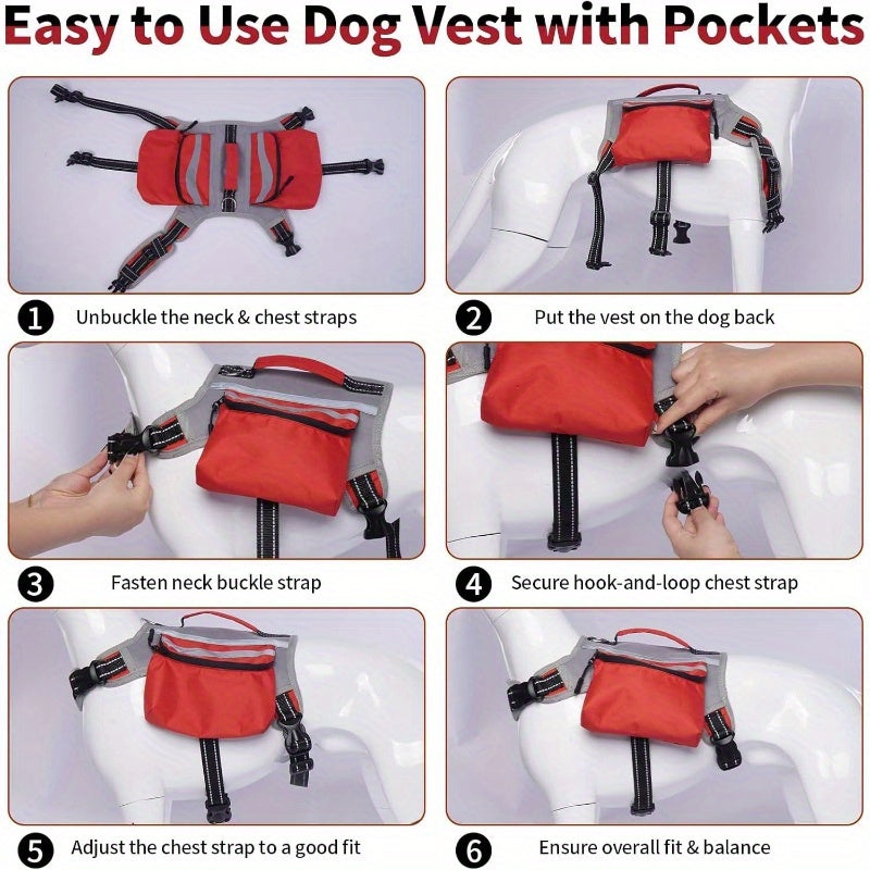 Dog Hiking Backpack for Medium and Large Breeds Adventure
