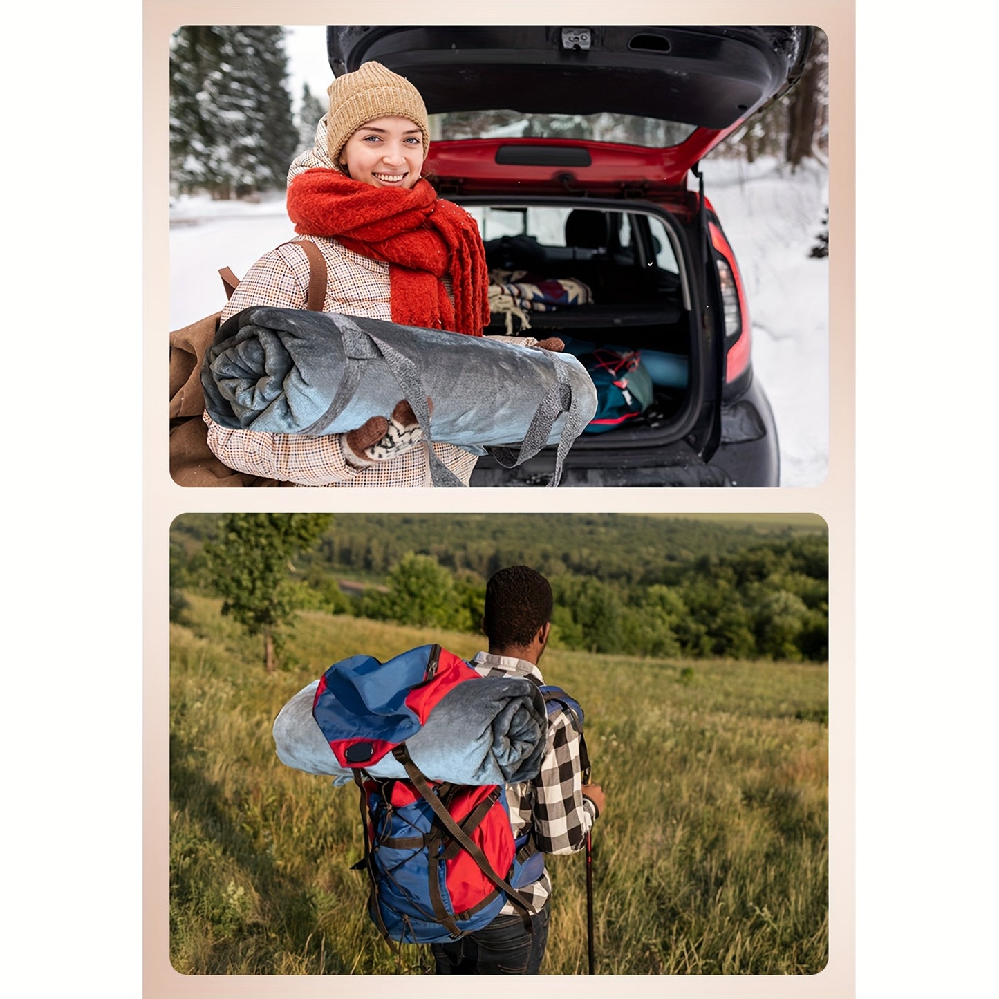 Fdit 12V Electric Heated Blanket For Cars Trucks SUVs RV