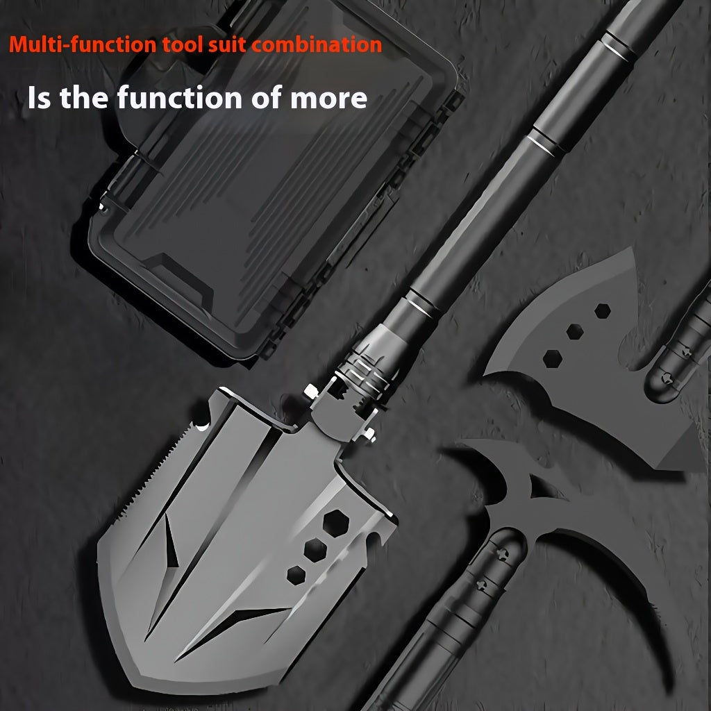 Multi Tool Ax Shovel Pickaxe Set For Outdoor Rescue