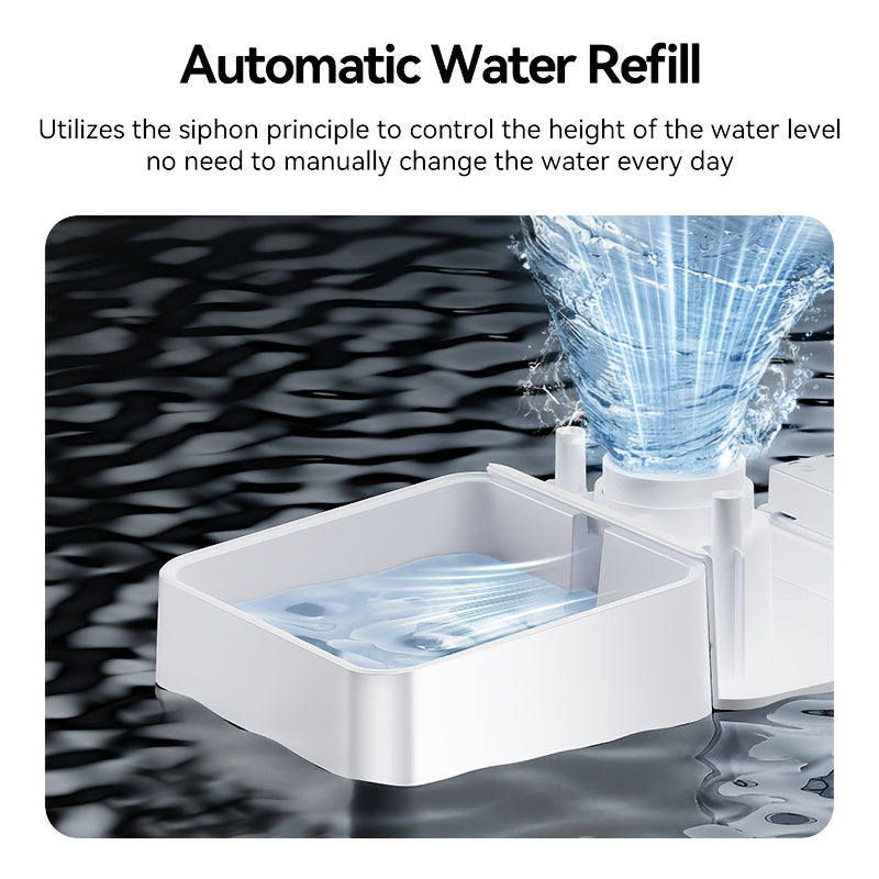ROJECO Automatic Pet Feeder and Water Fountain for Dogs Cats