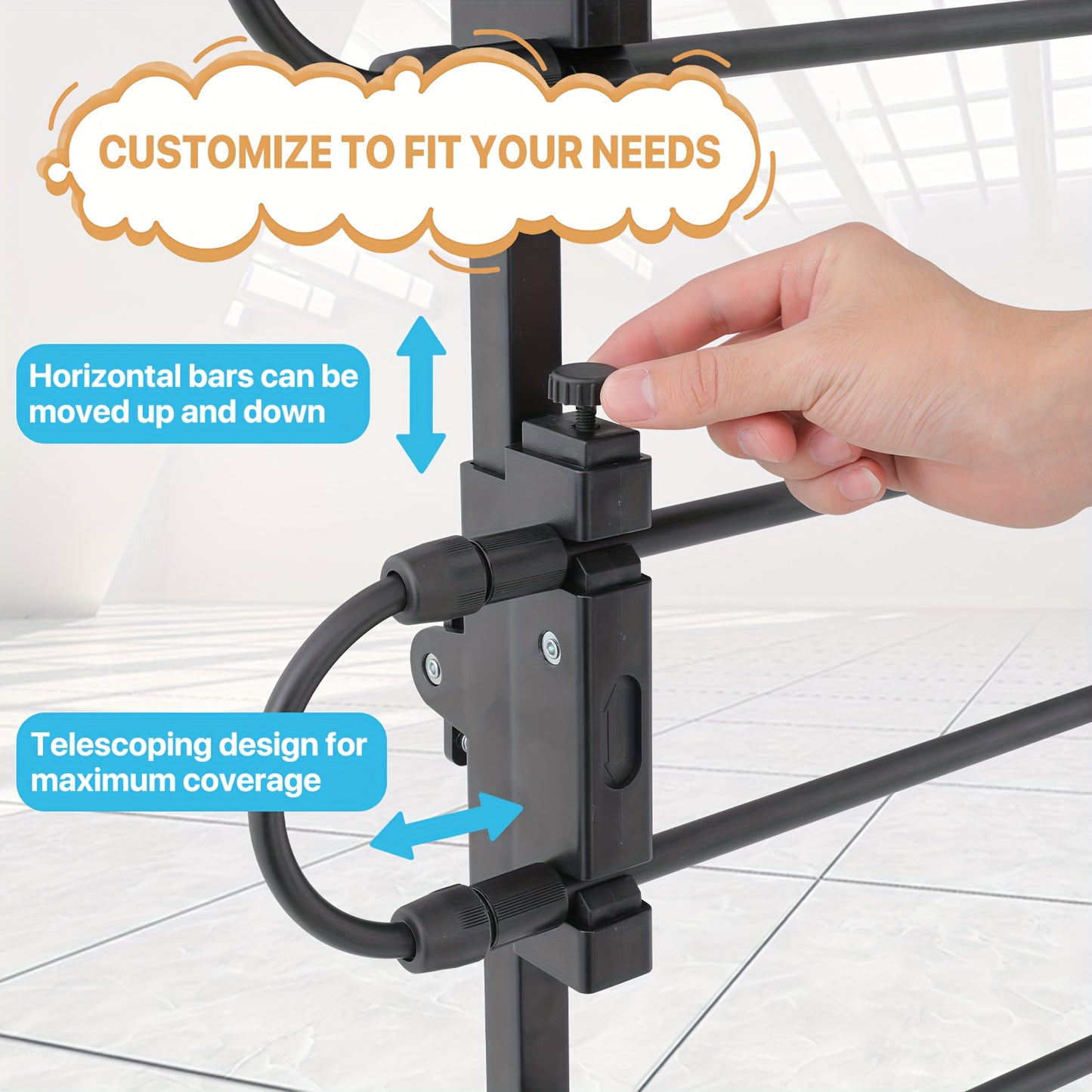 MoNiBloom Metal Dog Barrier for Safe Travel with Pets