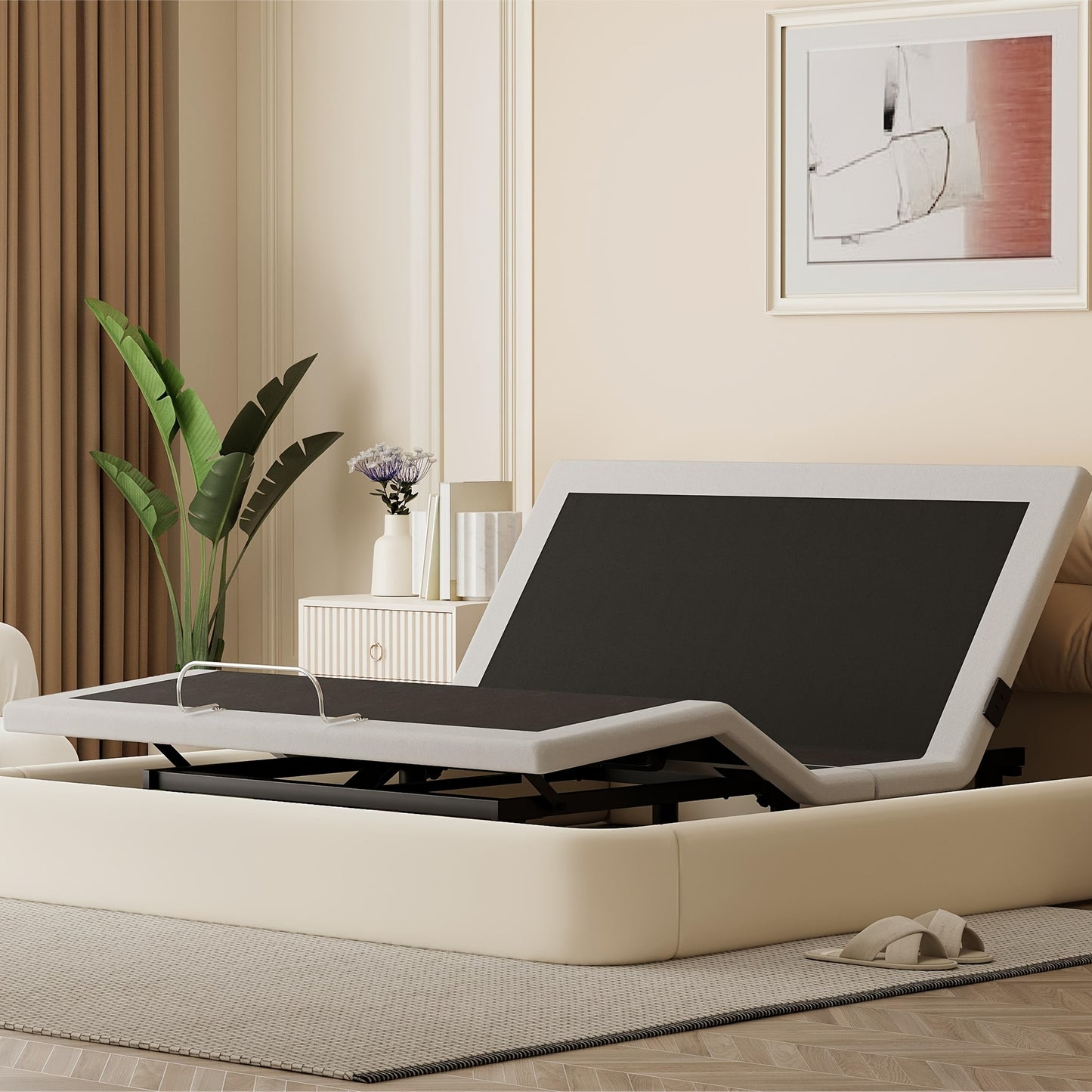 Electric Adjustable Bed Frame With Massage And Remote
