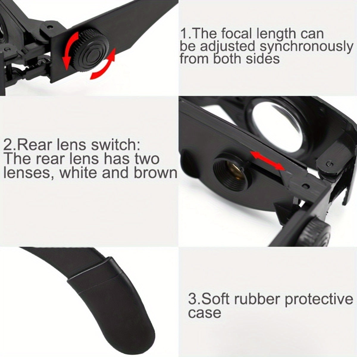 HD Night Vision Fishing Glasses with 8X Magnification