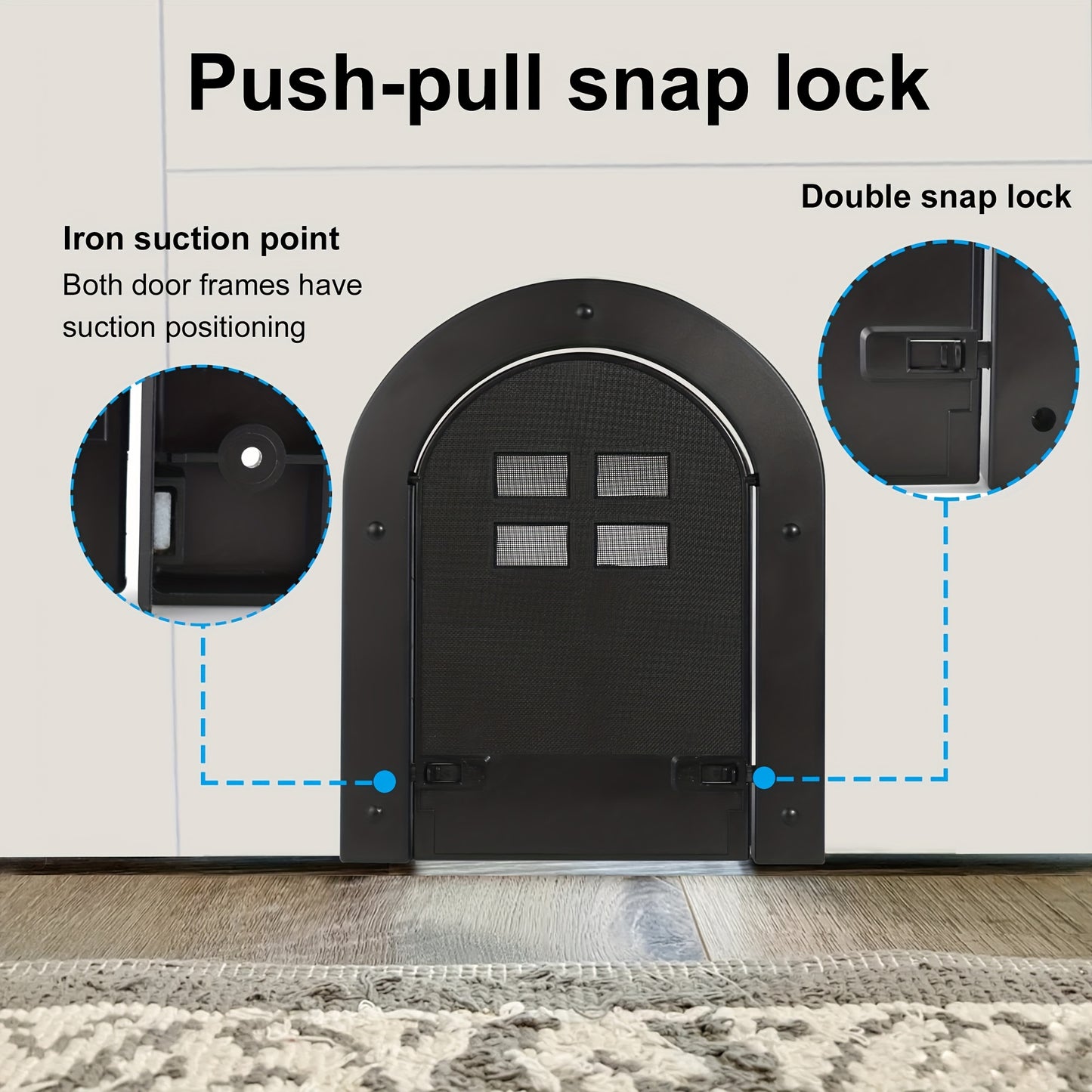 Two Way Locking Cat Door With Premium Secure Latch System