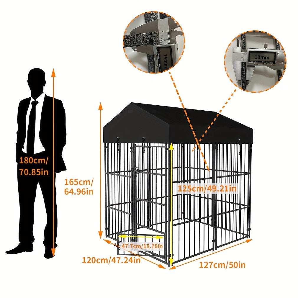 Metal Dog Kennel Outdoor Welded Wire Heavy Duty Pet Playpen