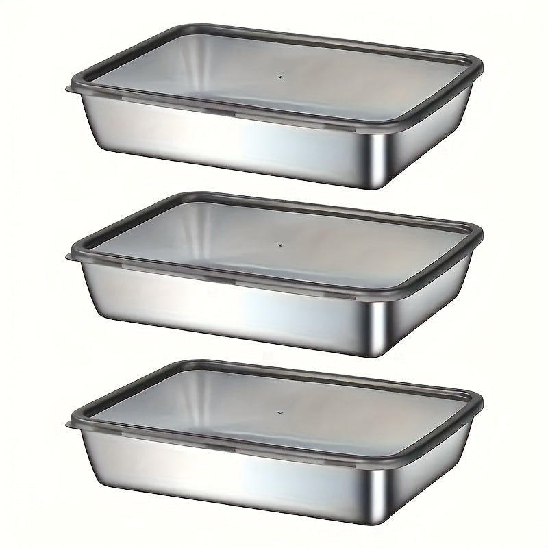 Stainless Steel Food Storage Containers Leakproof Stackable