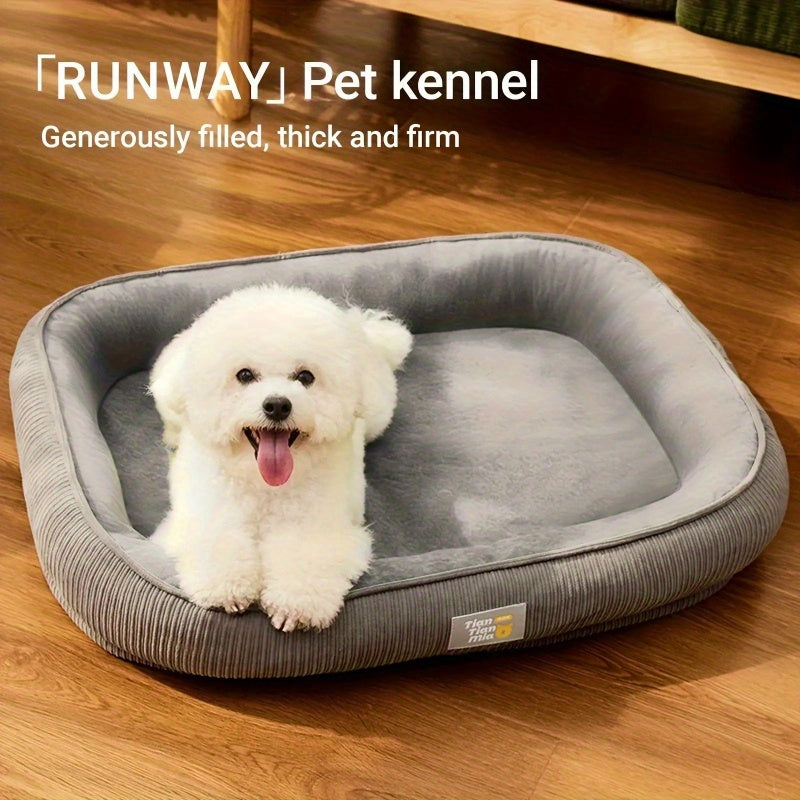 Orthopedic Pet Bed With High Edge Support And Comfort