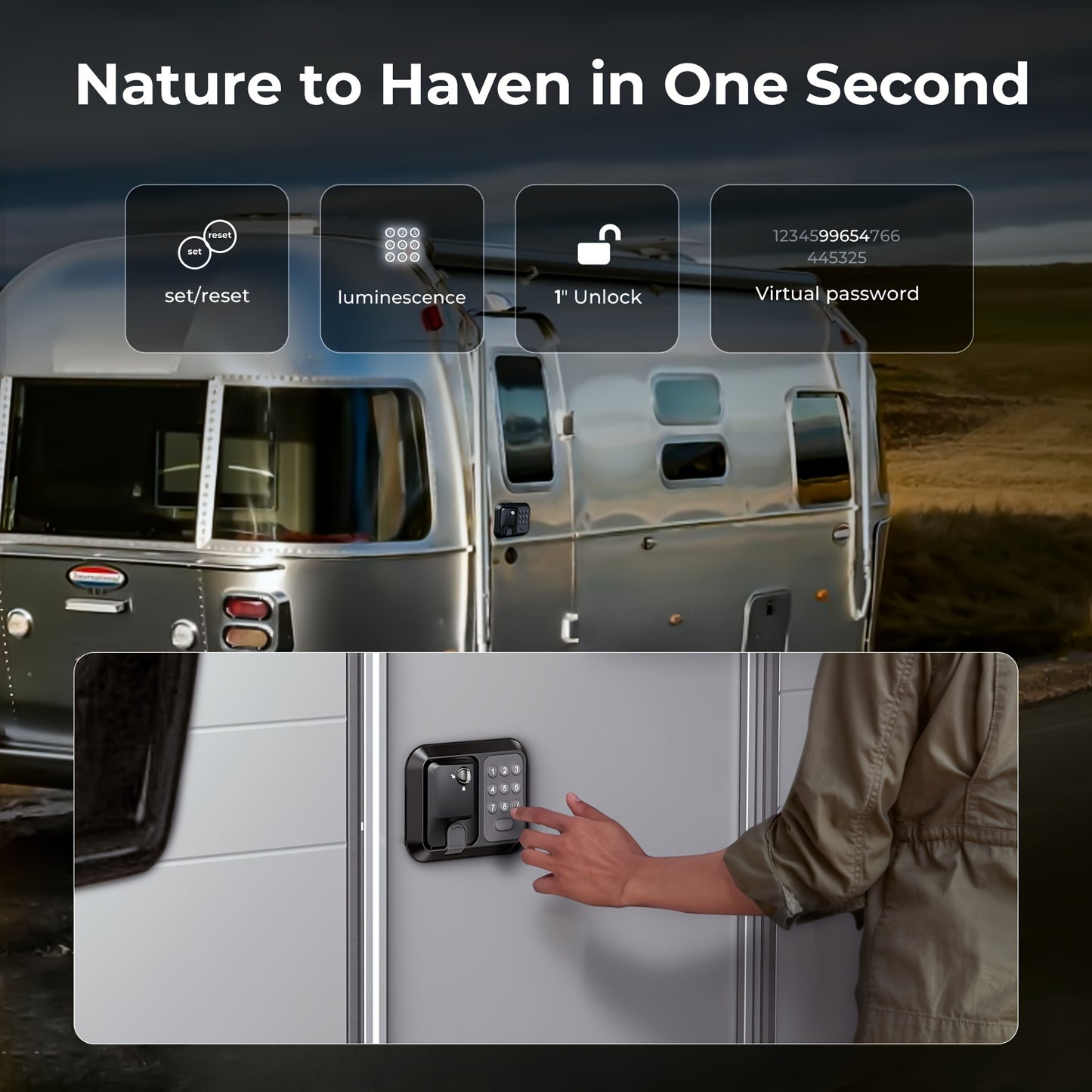 Versatile Keyless RV Entry Door Lock for Trailers and Campers