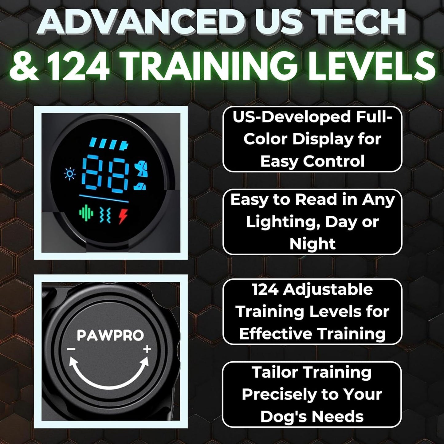 Long Range Dog Training Collar With Remote And Night Light