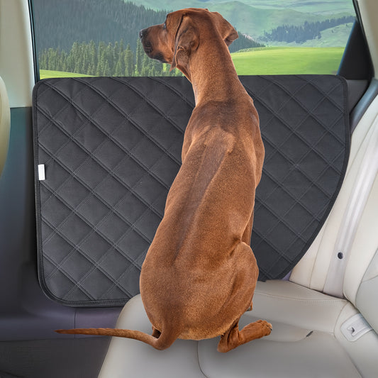 2pcs Quilted Waterproof Dog Car Door Protectors for SUVs