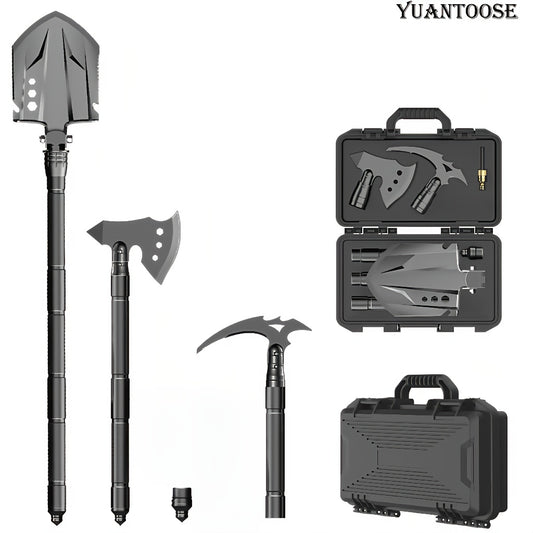 Multi Tool Ax Shovel Pickaxe Set For Outdoor Rescue
