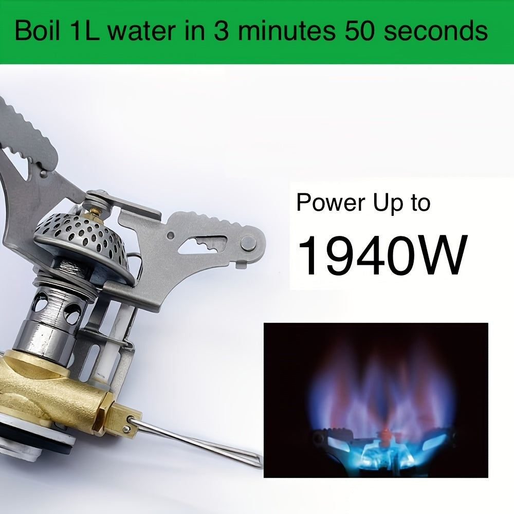 Portable Titanium Gas Stove Head Folding For Outdoor Cooking