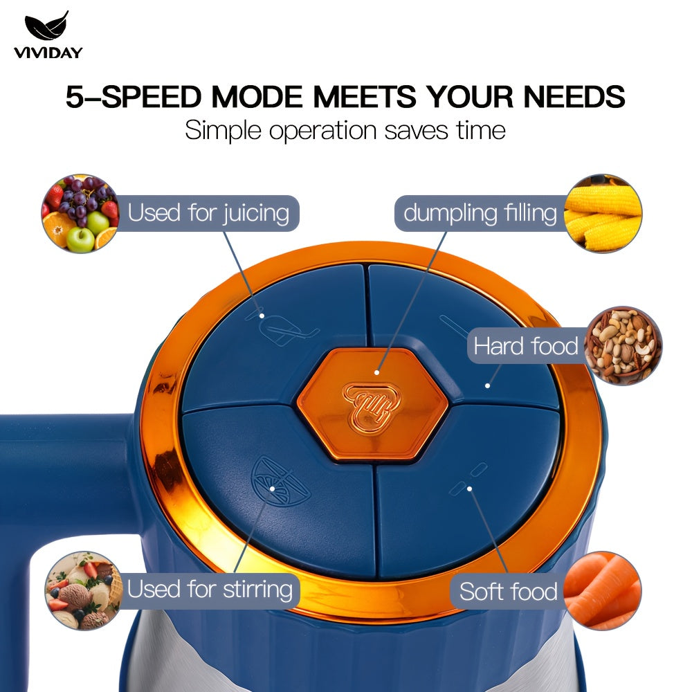 Stainless Steel Automatic Meat Grinder 5 Speed Control 30000 RPM